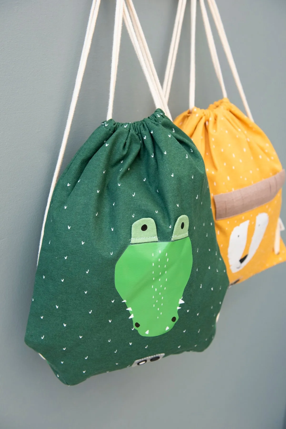 (19-215) Drawstring bag Trixie baby Mr. Crocodile