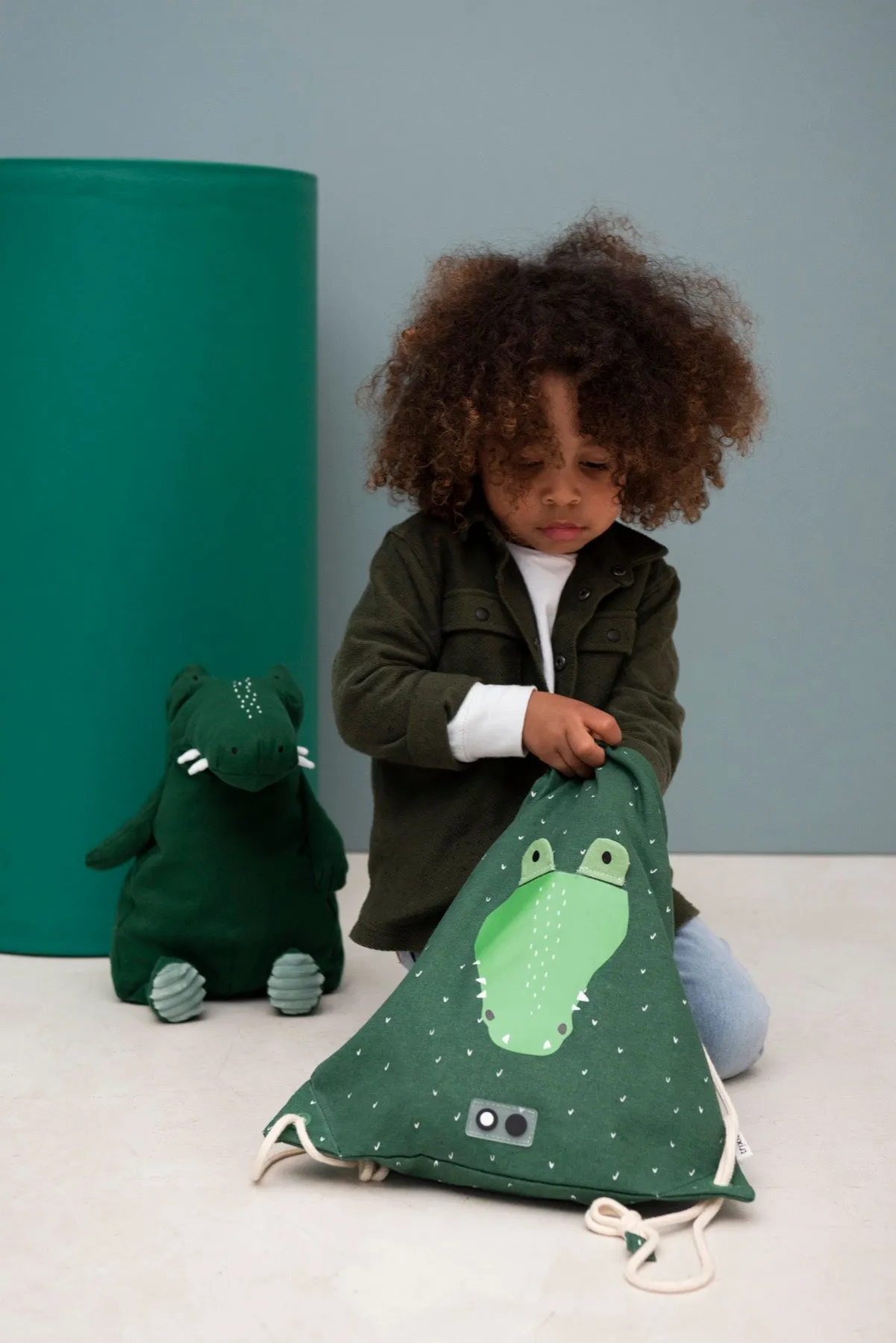 (19-215) Drawstring bag Trixie baby Mr. Crocodile