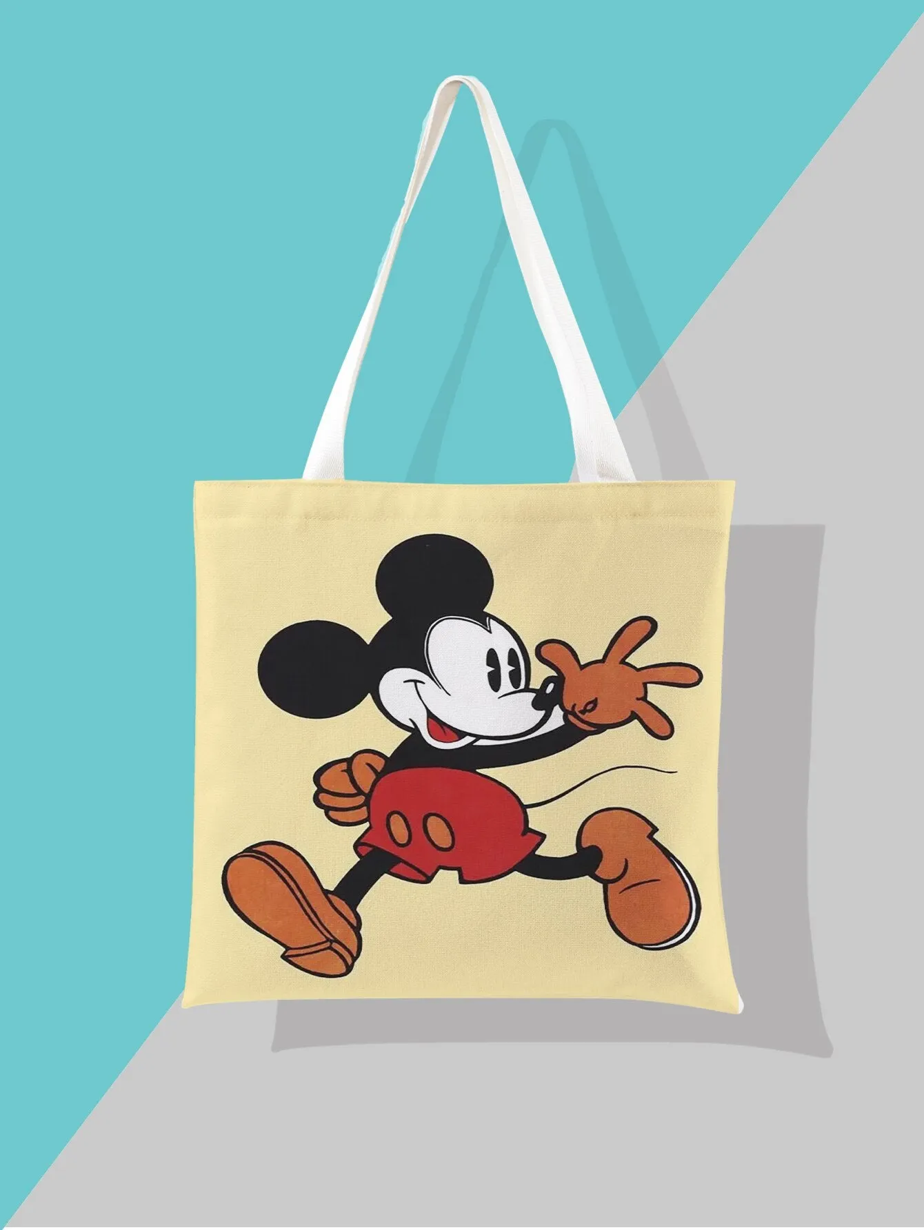 2022 Newest Women&#39;s Bag Disney Mickey Mouse Shoulder Bags Cartoon Printing Minnie Kawaii High Capacity Handbag Shopper Bag Gifts