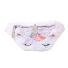 Accessorize London Girl's Fluffy Unicorn Belt Bag