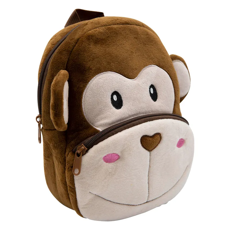 Animal Plushie Backpack Series- Monkey (M-L)