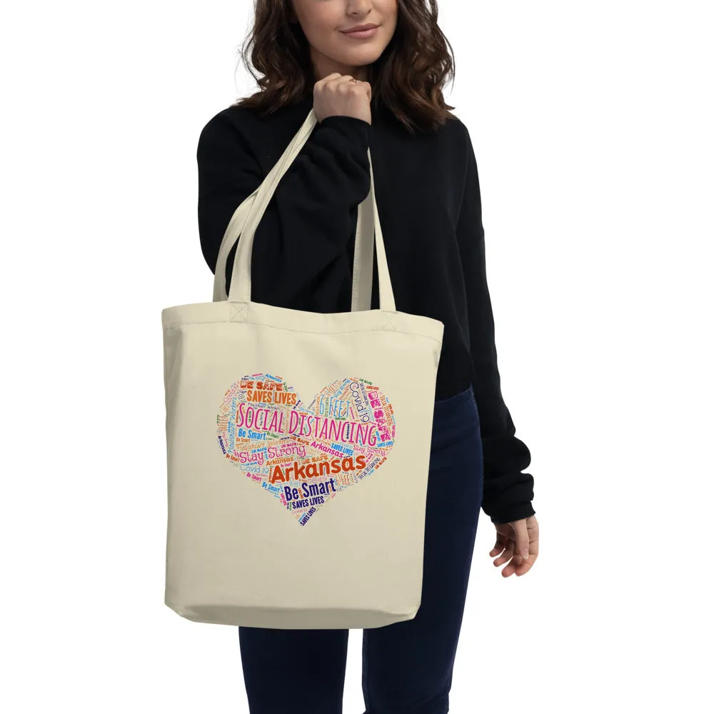 Arkansas - Social Distancing Tote Bag - Eco Friendly