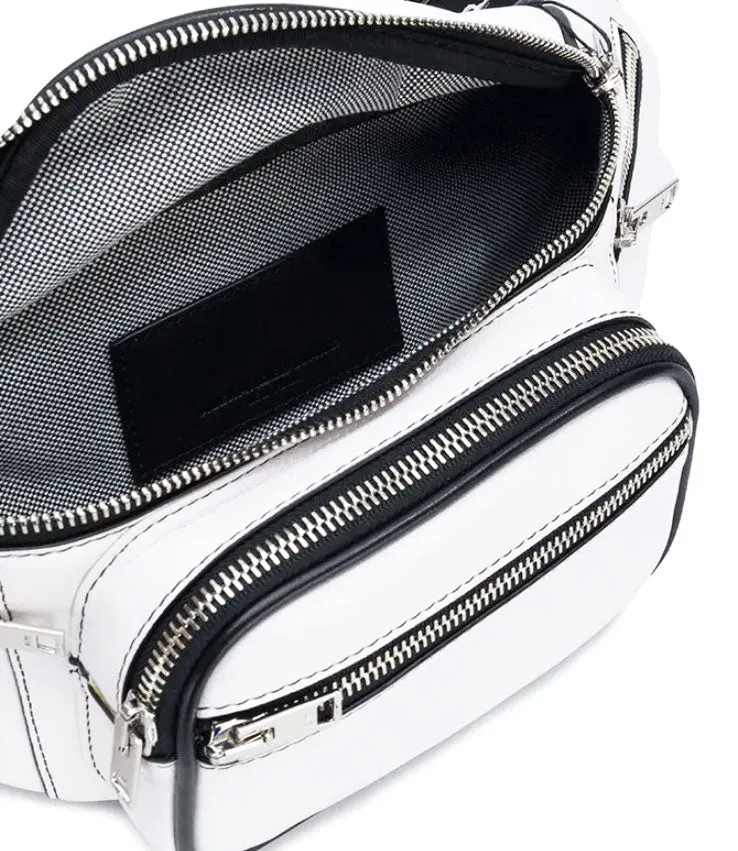 Attica Belt Bag, White/White