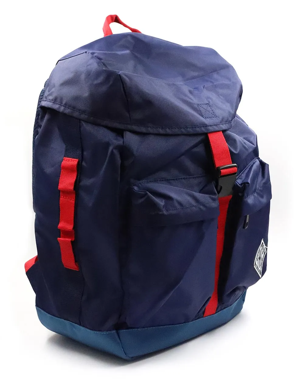 Backpack - Folded Drawstring Backpack Blue Thc