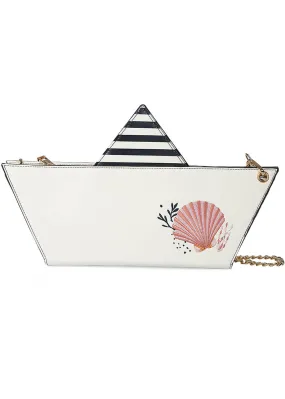 Banned Summer Shell Sailor Boat Bag White