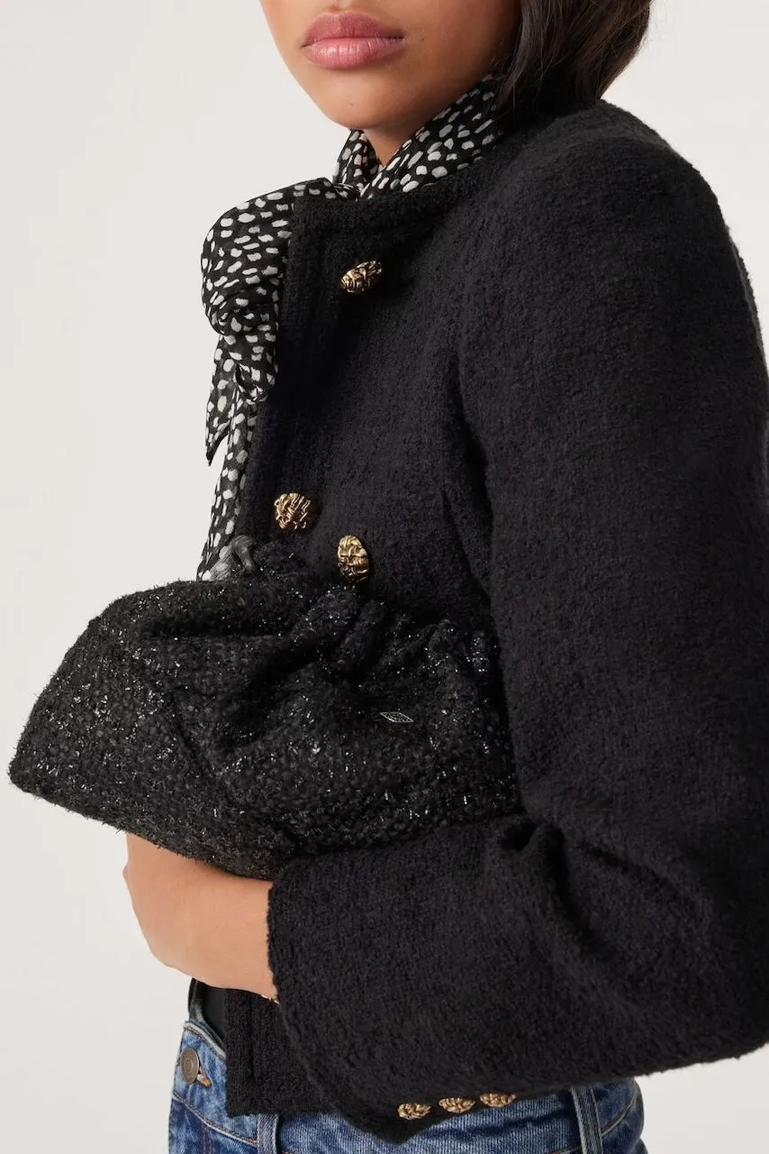 Bash Paris June Tweed Bag in Black