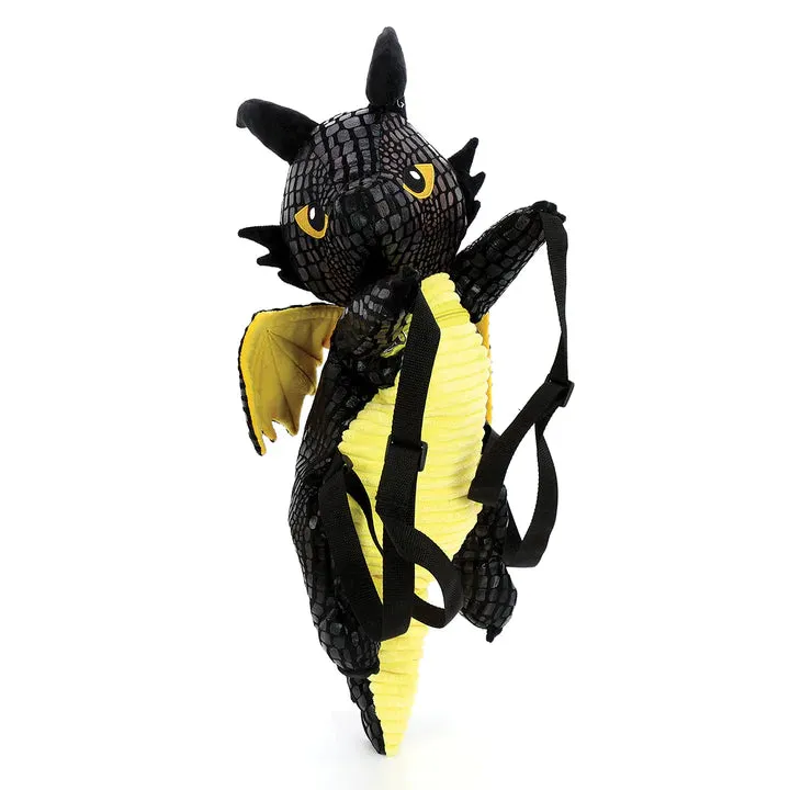 Black Dragon Plush Mini Backpack