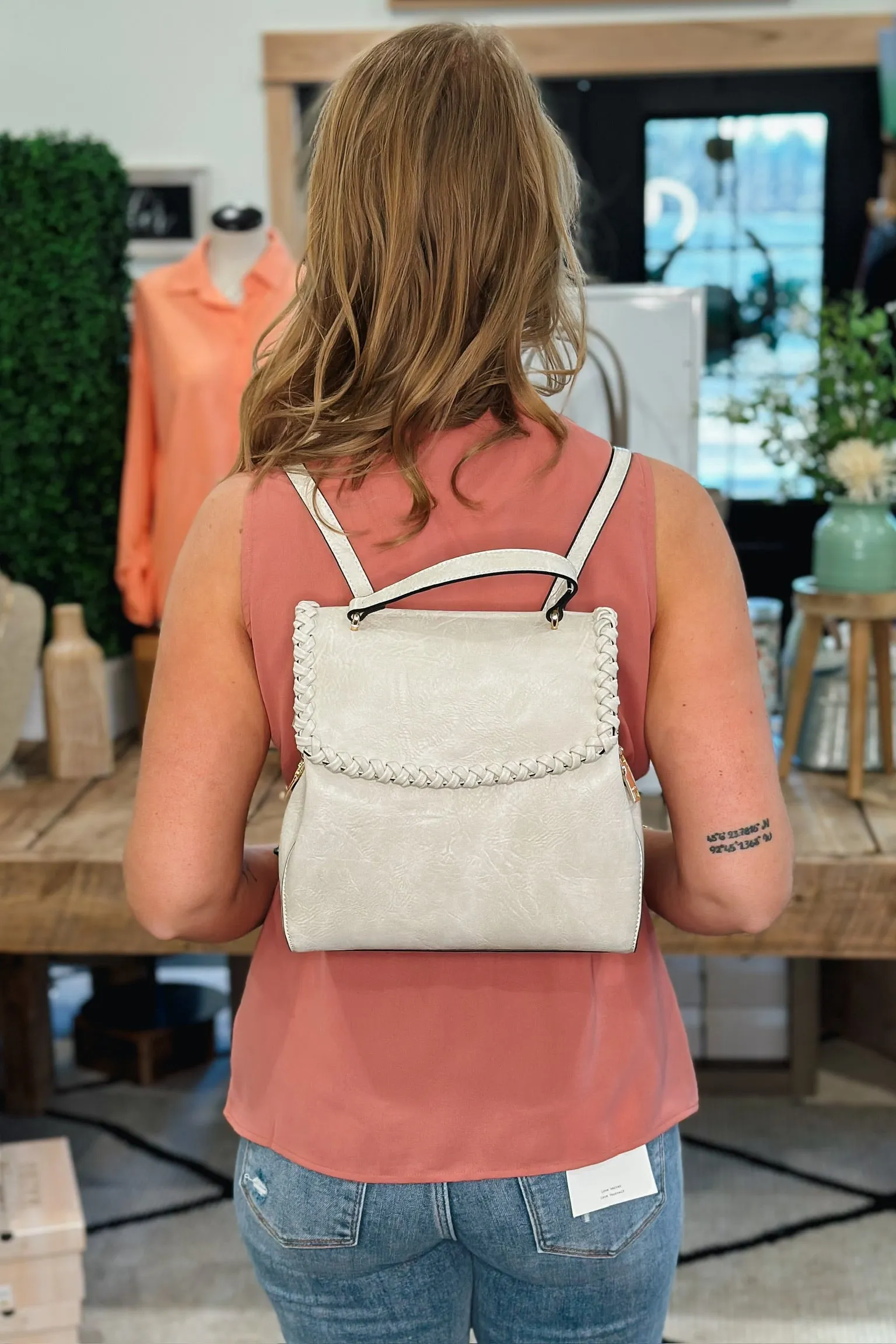 Blossom Backpack Off White