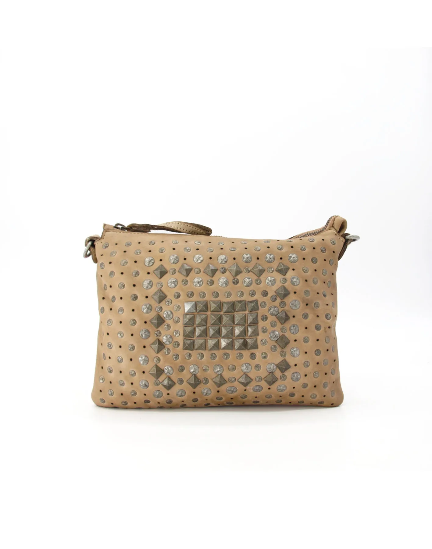 Boho chic studded leather vintage crossbody bag wholesale