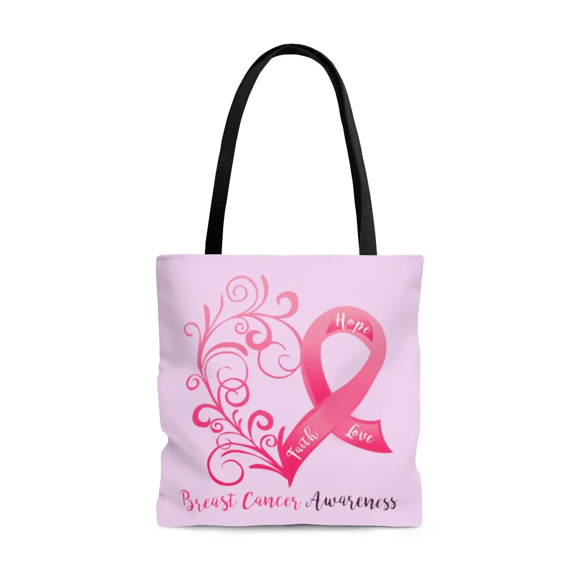 Breast Cancer Awareness Large "Lilac" Tote Bag (Dual-Sided Design)