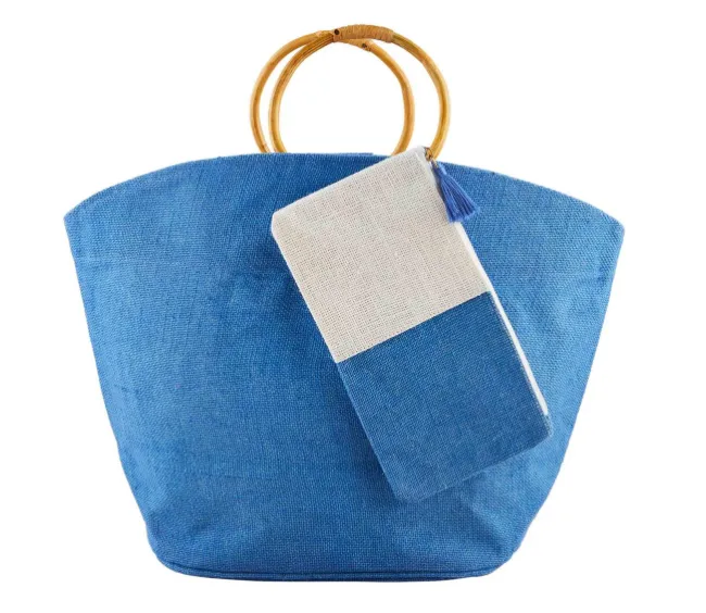 Bright Jute Tote & Case Sets