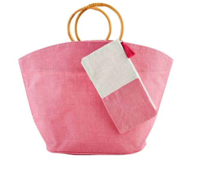 Bright Jute Tote & Case Sets