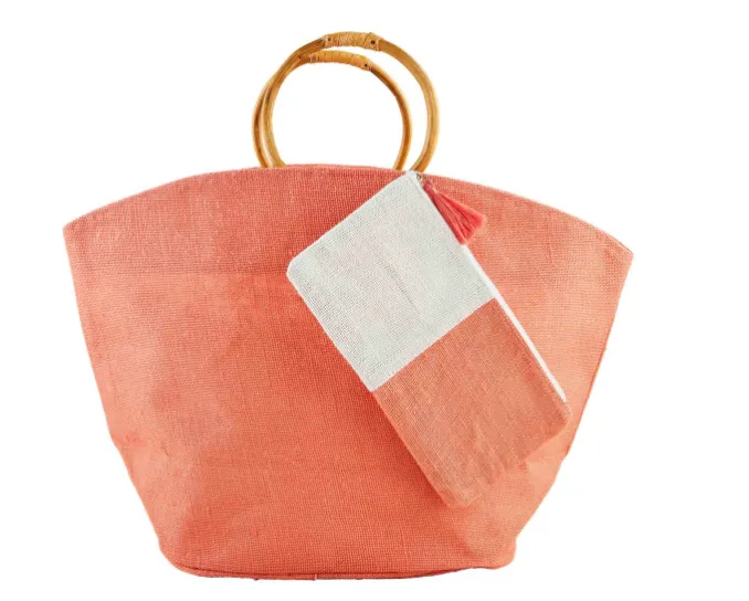 Bright Jute Tote & Case Sets