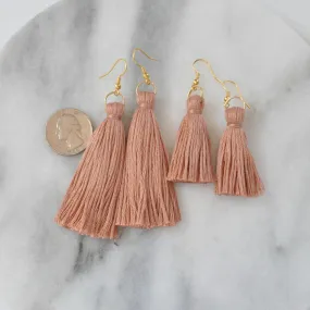 Camel Tassel Earrings - CLEARANCE