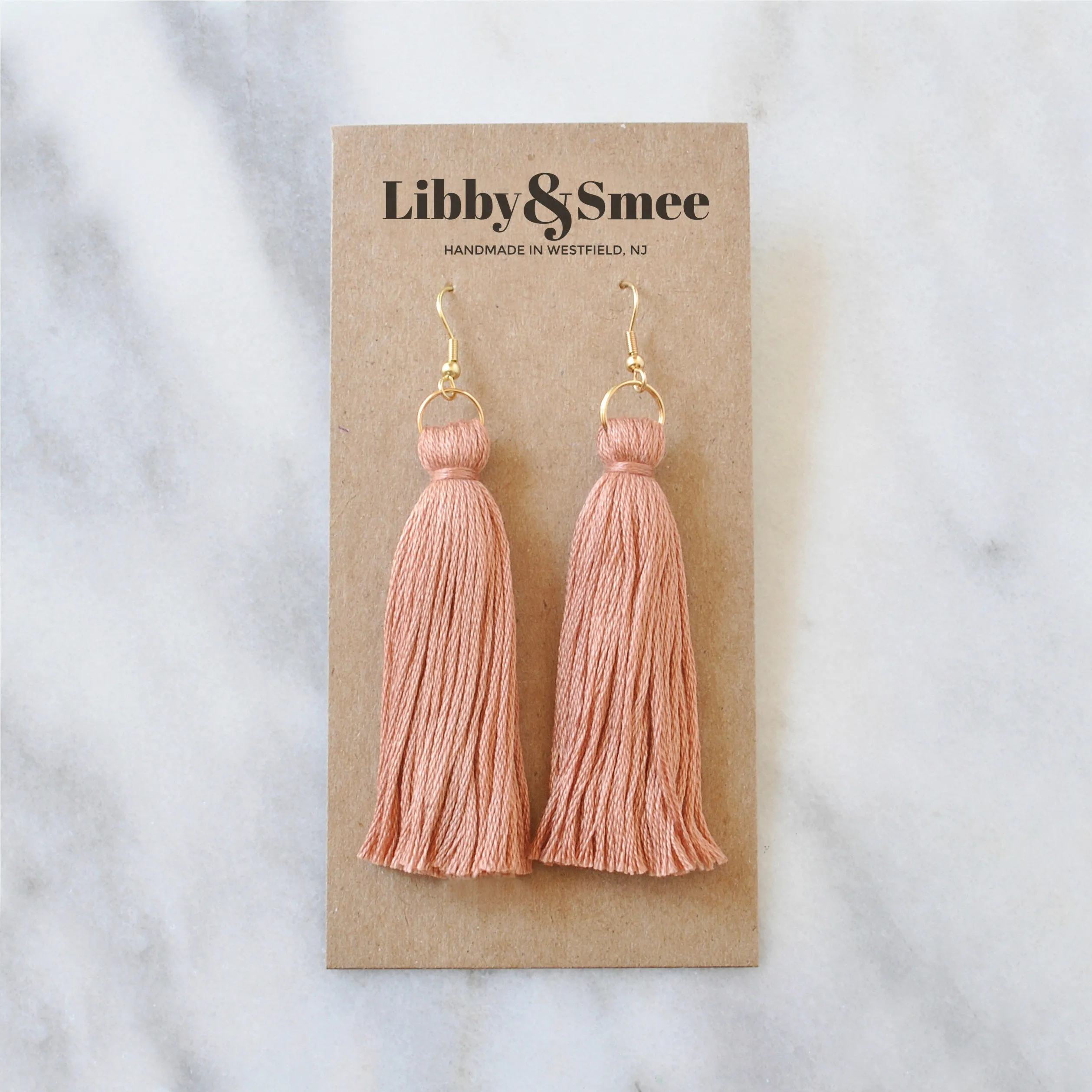 Camel Tassel Earrings - CLEARANCE