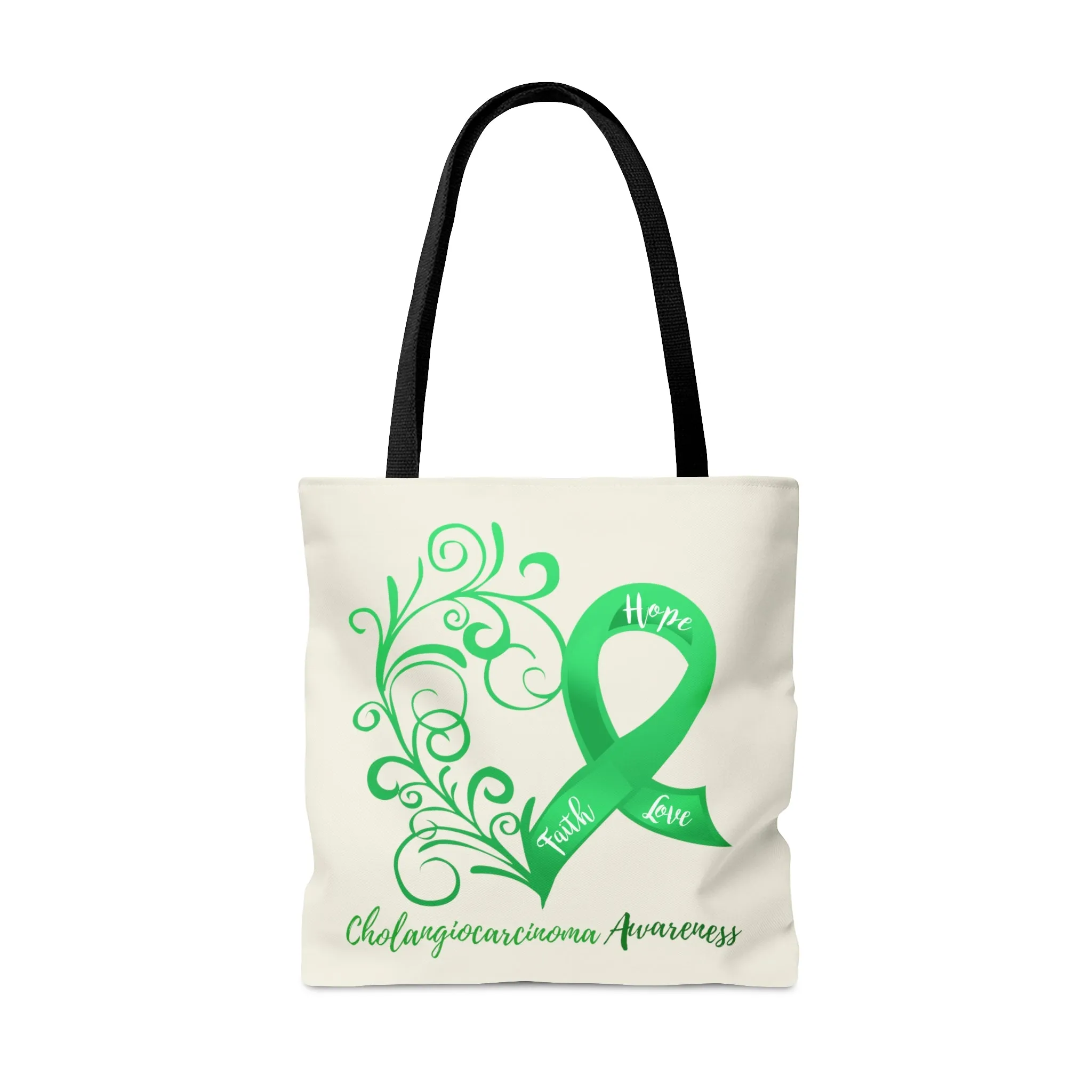 Cholangiocarcinoma Awareness Large "Natural" Tote Bag (Dual Sided Design)