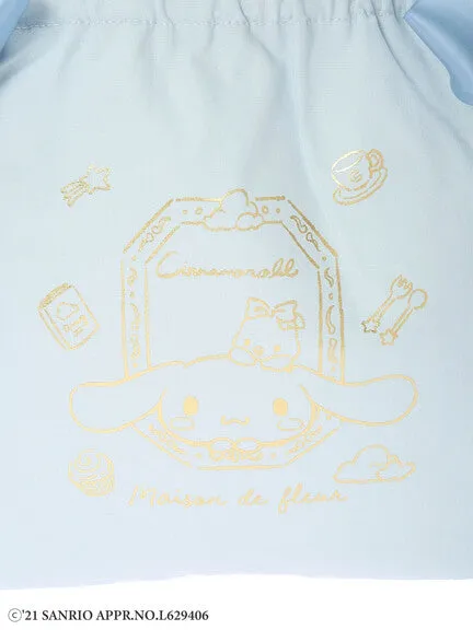 Cinnamoroll x Maison de FLEUR Ribbon tote bag (Gingham Inner)