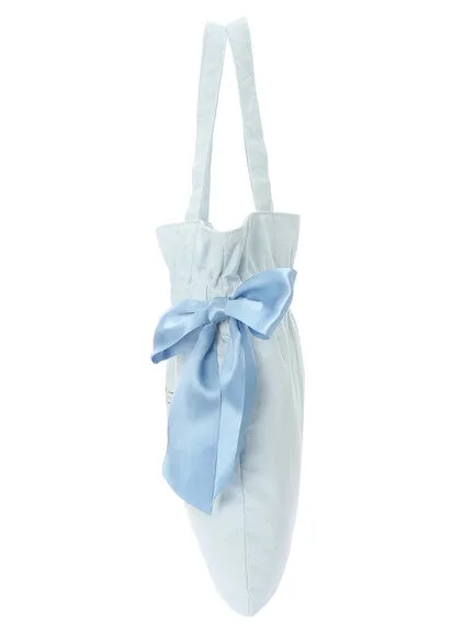 Cinnamoroll x Maison de FLEUR Ribbon tote bag (Gingham Inner)