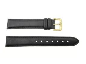 Coach 18mm Black Soft Leather Watch Strap