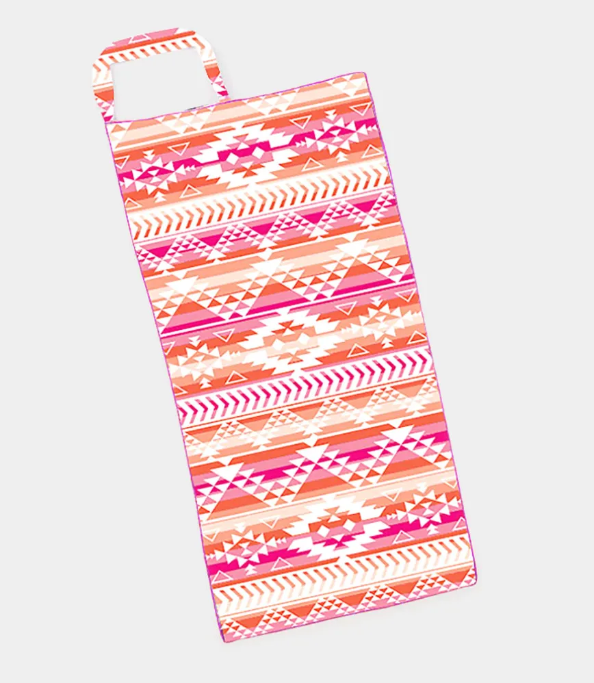 Coral Aztec Printed Beach Towel and Tote Bag (Copy)