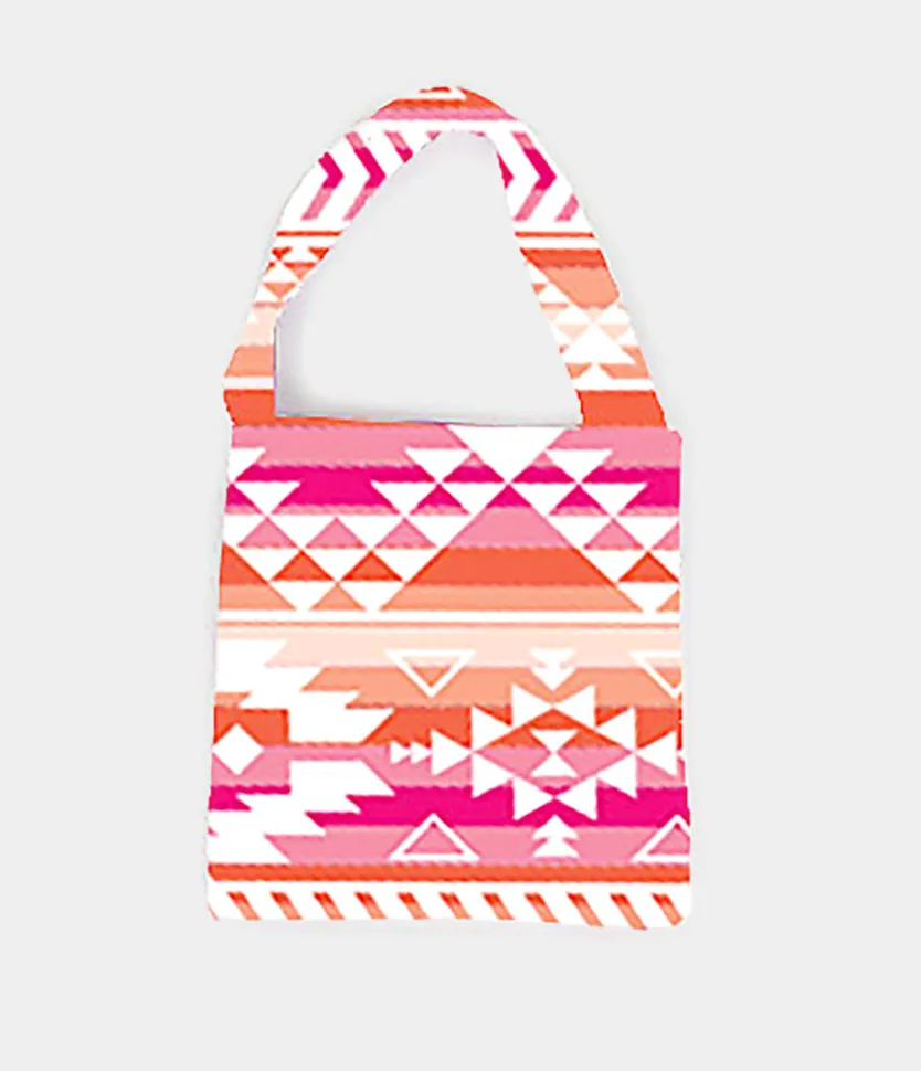 Coral Aztec Printed Beach Towel and Tote Bag (Copy)