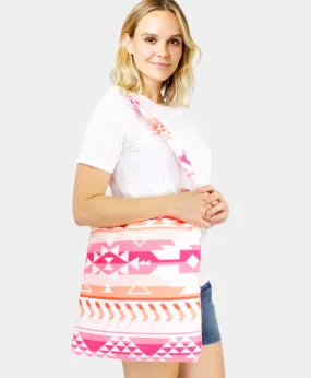 Coral Aztec Printed Beach Towel and Tote Bag (Copy)