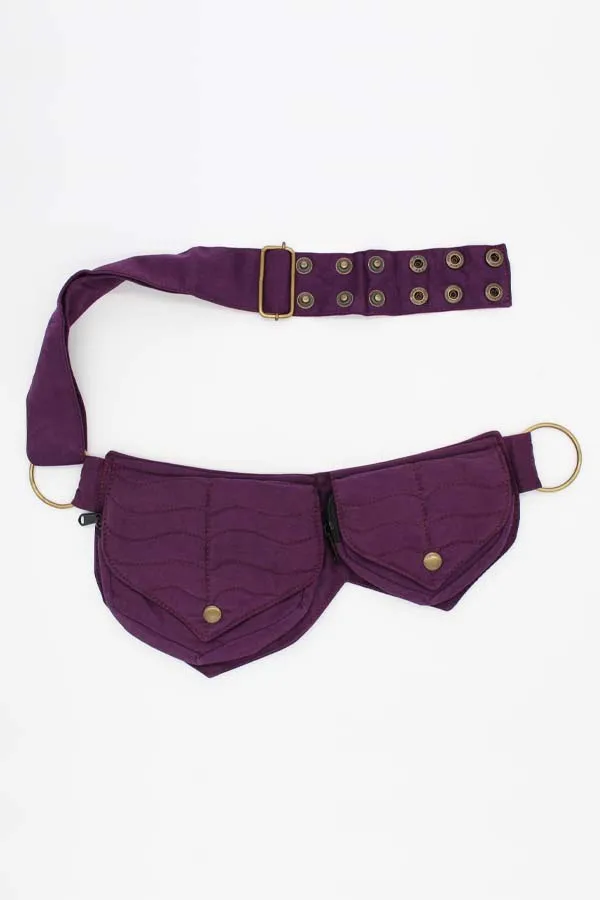 Cotton two Leaf Pocket Waist Belt