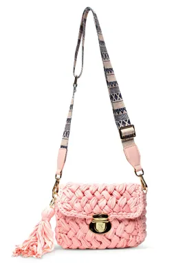 Crochet Crossbody Pink