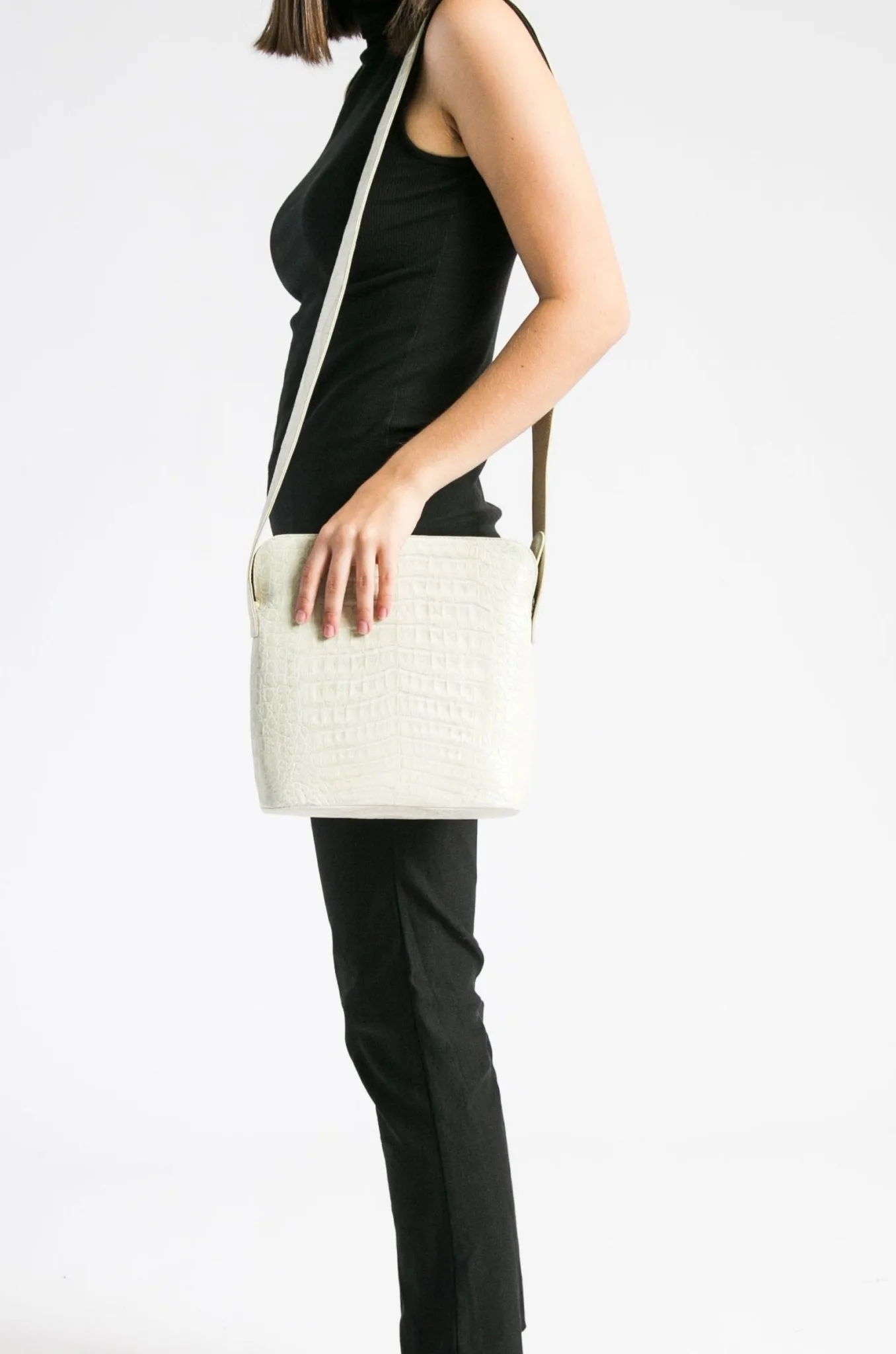 Crossbody Messenger Bag with Zipper