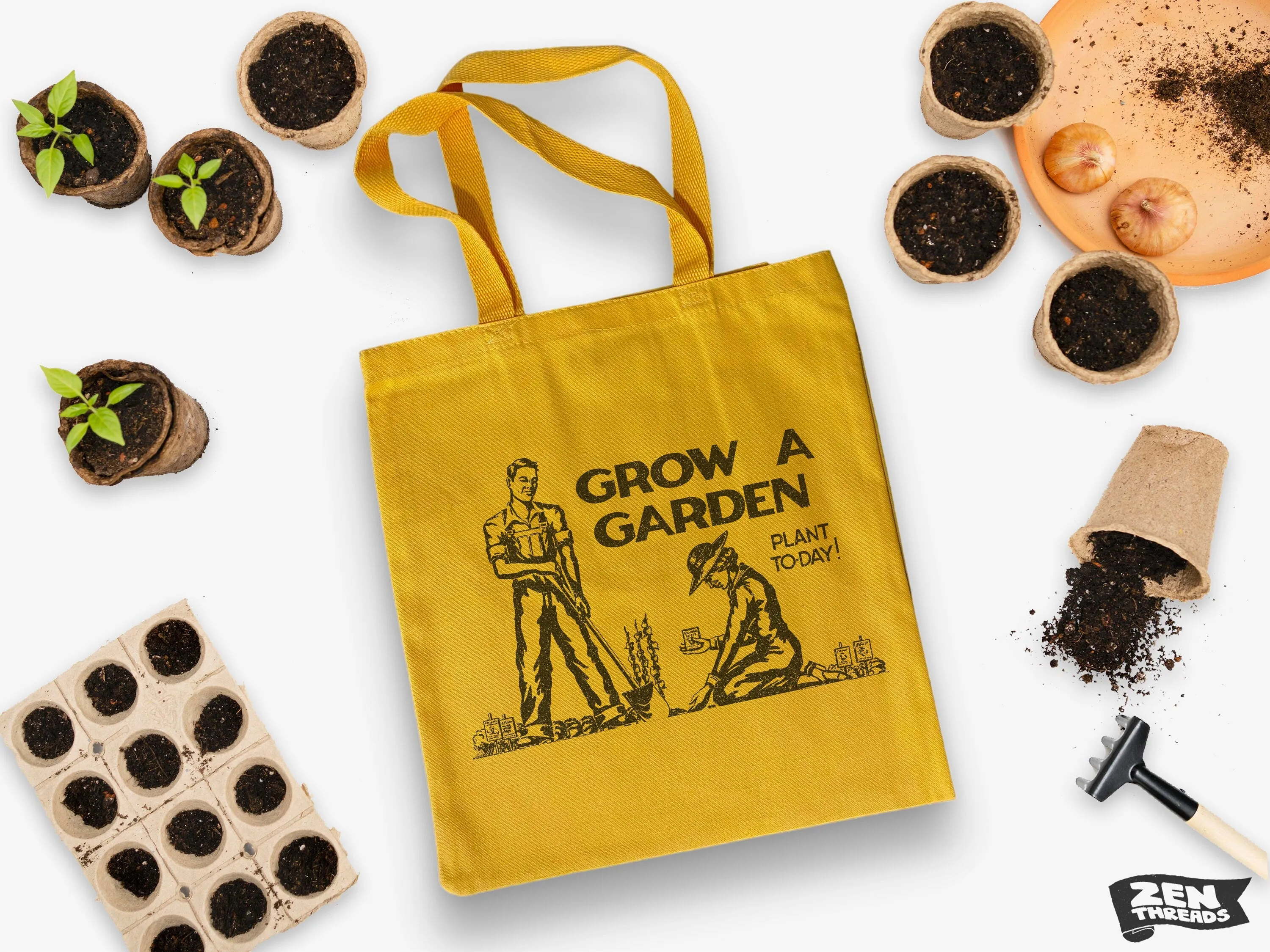 Eco-Friendly Market Tote Bag - Grow Your Garden, Shop in Style