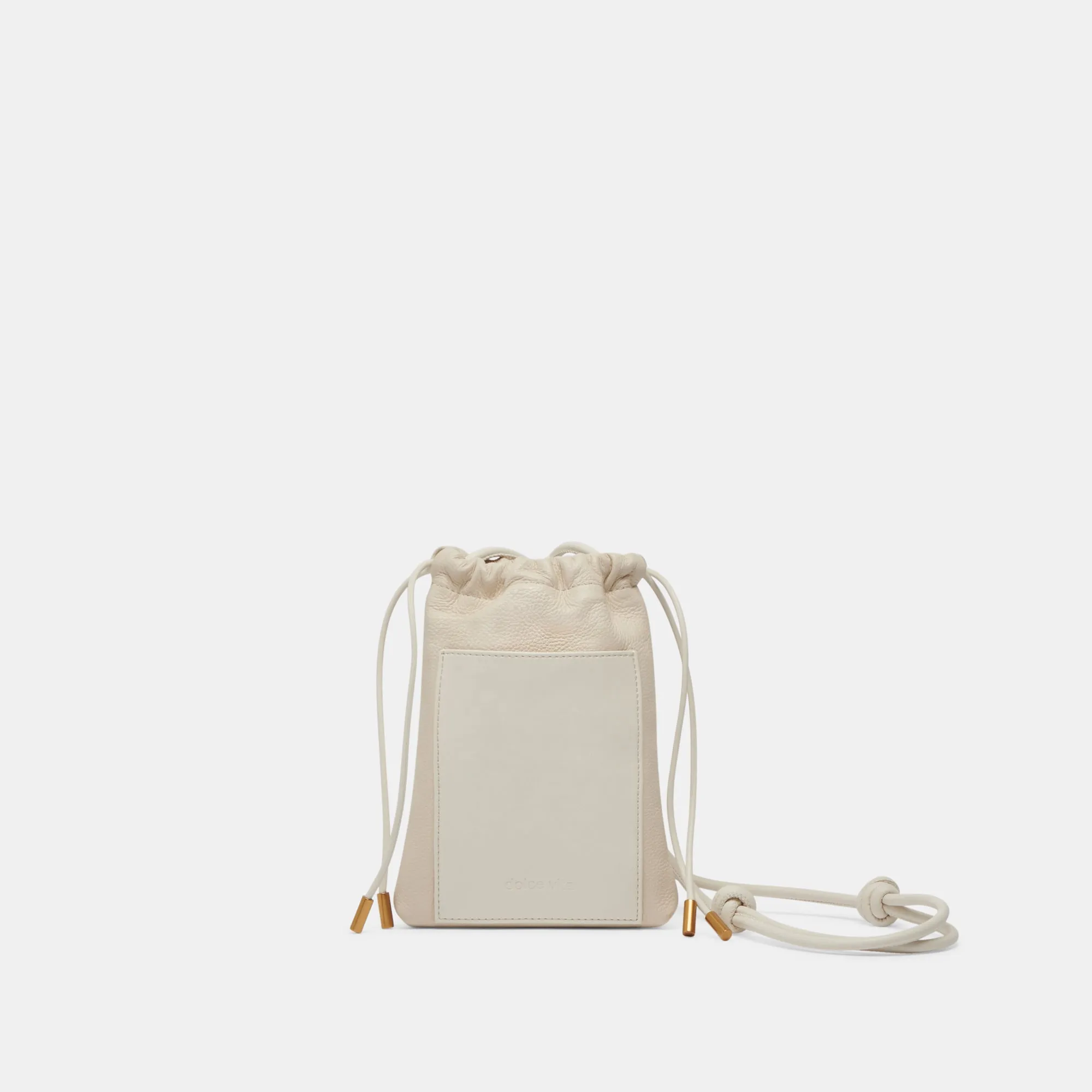 EVIE CROSSBODY POUCH IVORY PEBBLE LEATHER