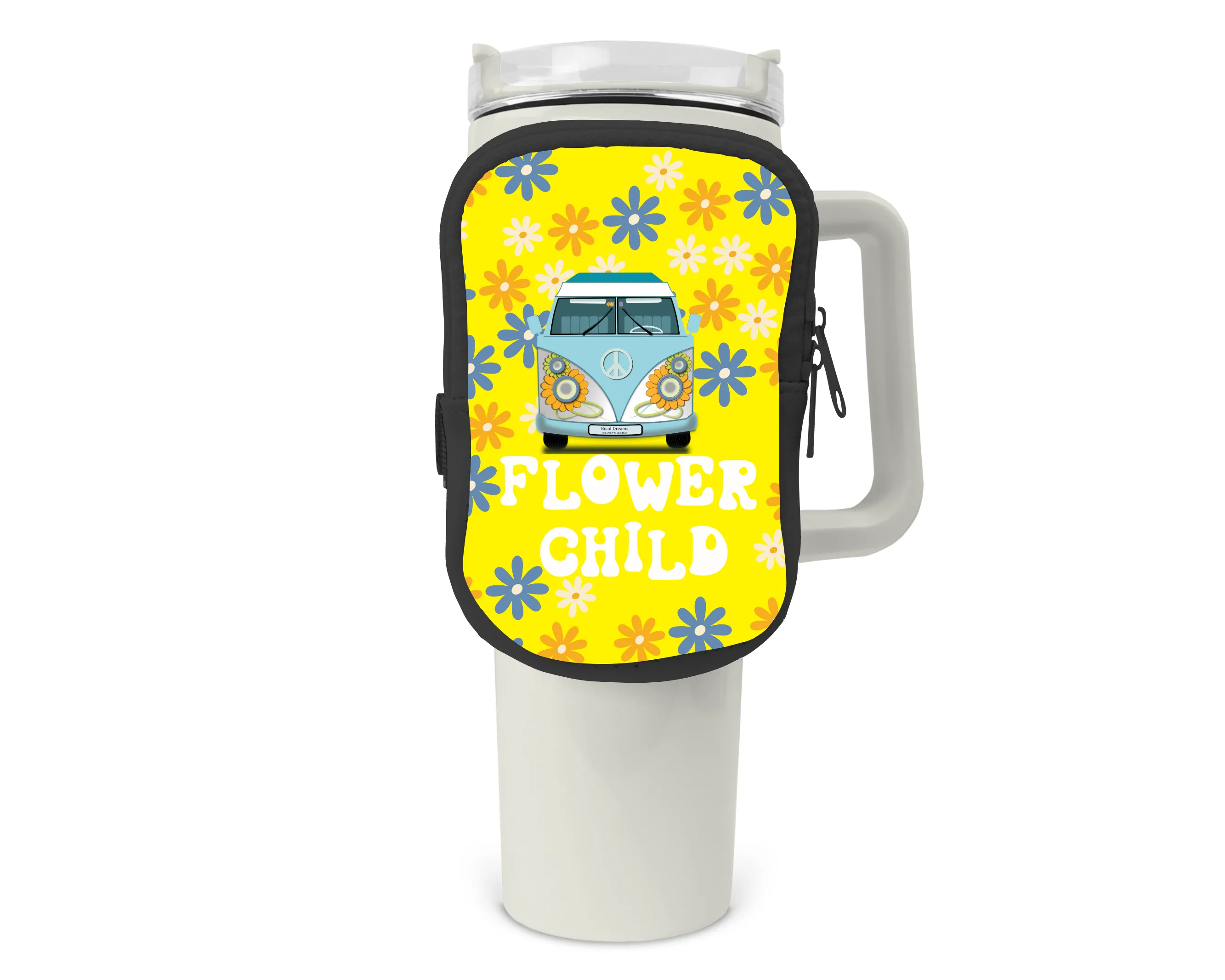 Flower Child Zippered Pouch/Bag For 40oz Tumbler