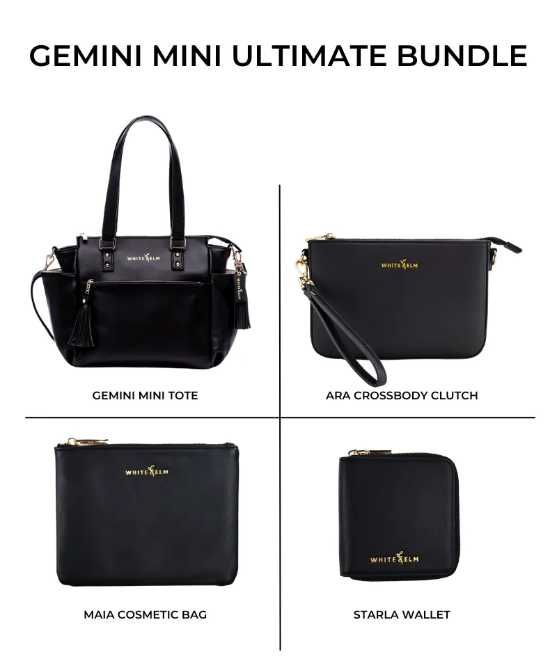 Gemini Mini Convertible Backpack - Black - [OUTLET FINAL SALE]