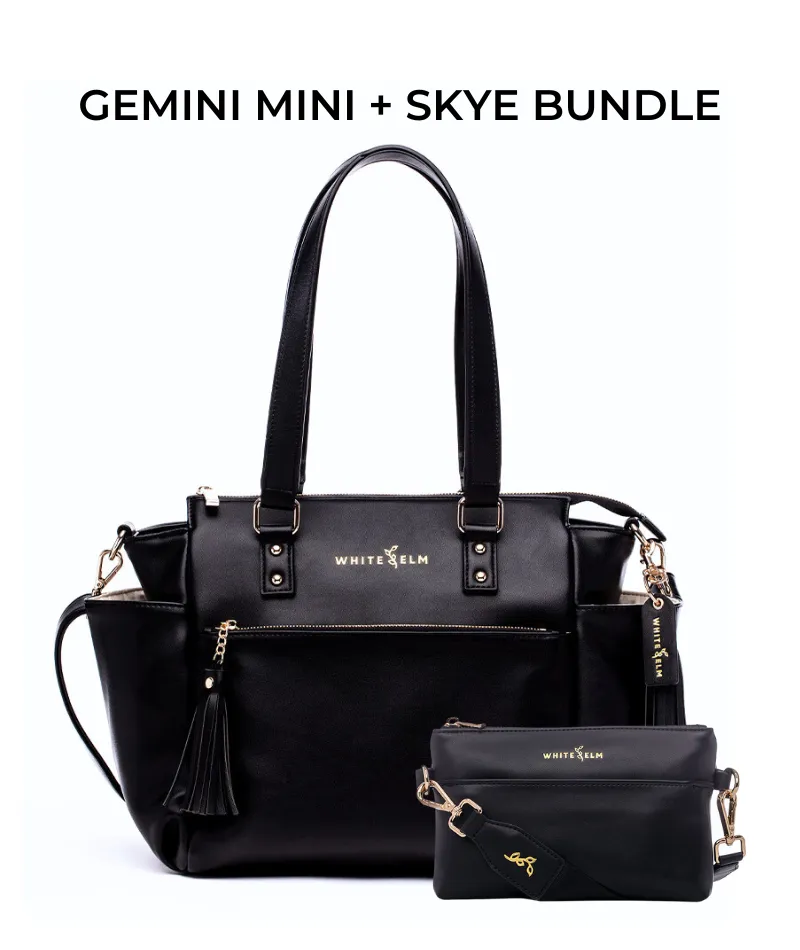 Gemini Mini Convertible Backpack - Black - [OUTLET FINAL SALE]