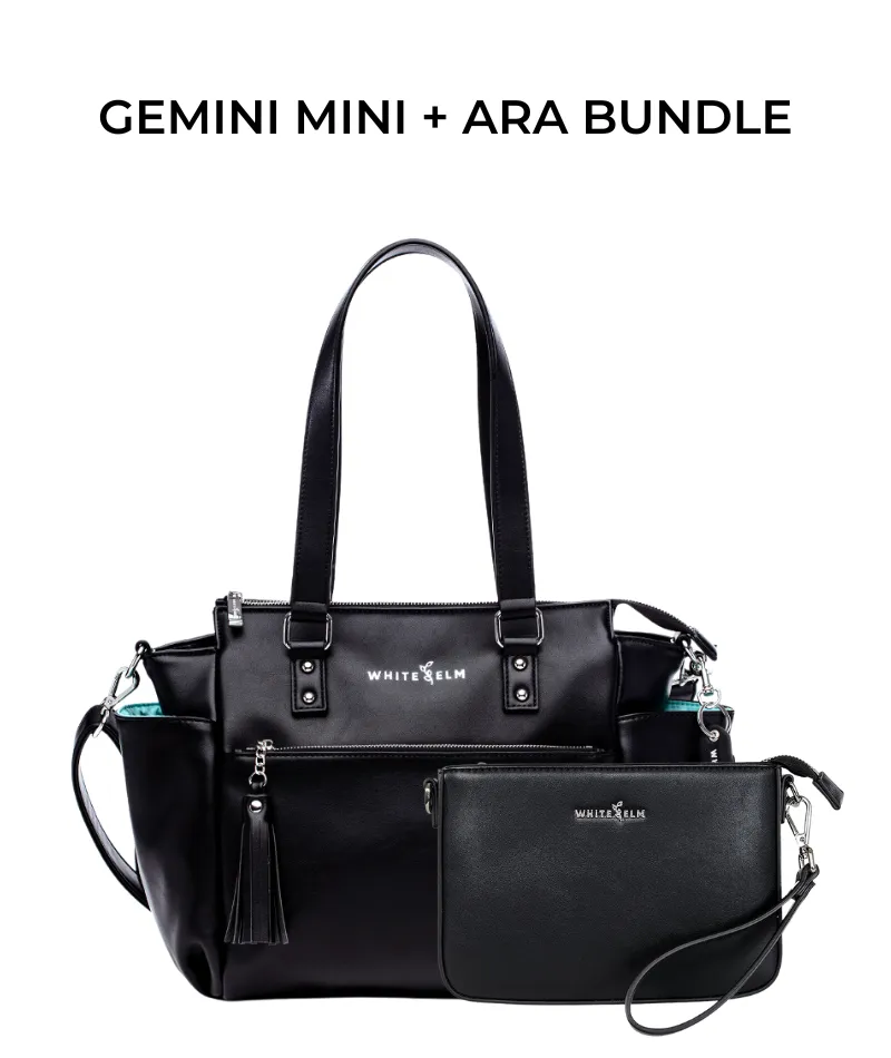 Gemini Mini Convertible Backpack - Black - [OUTLET FINAL SALE]