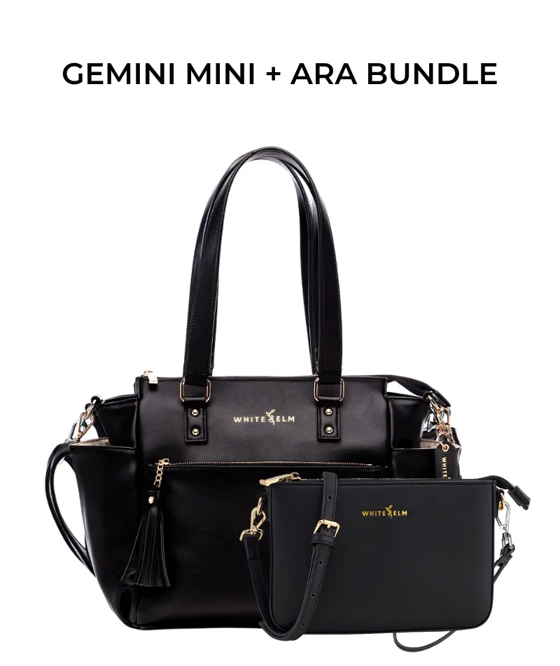 Gemini Mini Convertible Backpack - Black - [OUTLET FINAL SALE]