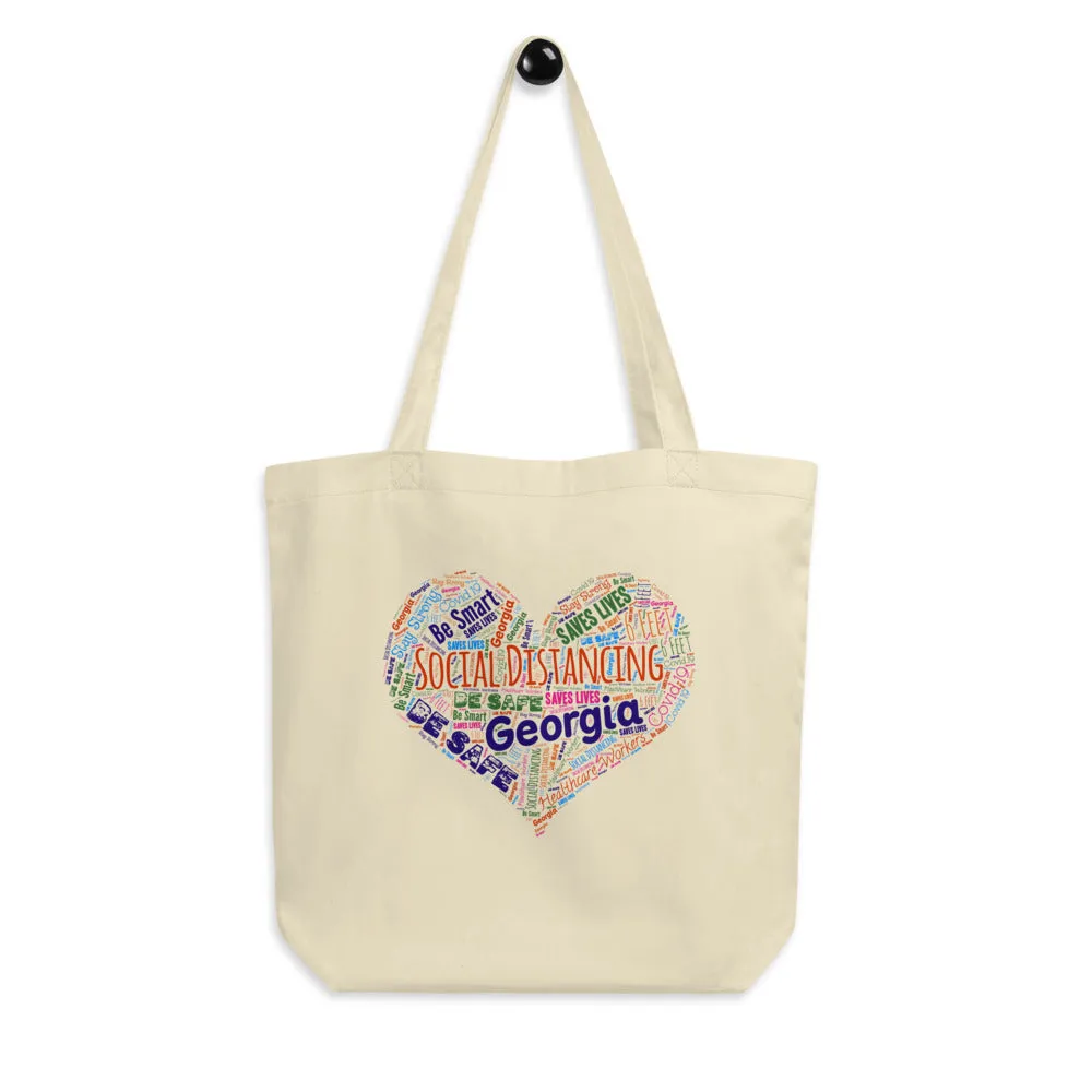 Georgia - Social Distancing Tote Bag - Eco Friendly