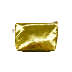 Gold Metallic Makeup Bag - BACK IN STOCK!