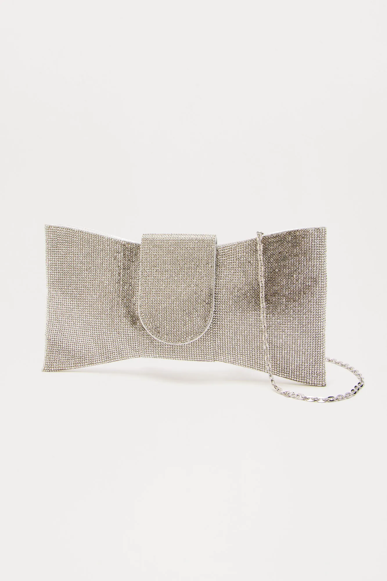 Grand Bow Clutch - Silver