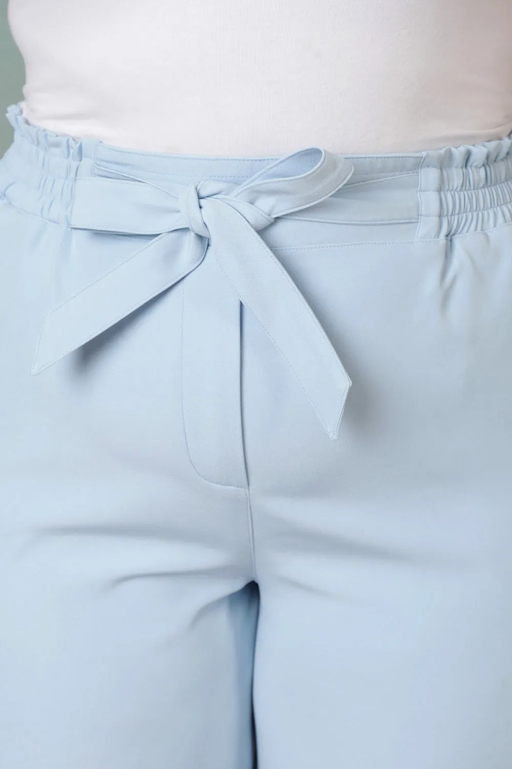 Ice Blue High Waist Pants