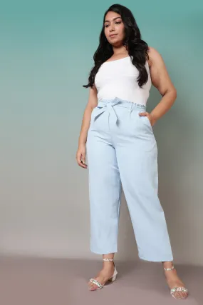 Ice Blue High Waist Pants