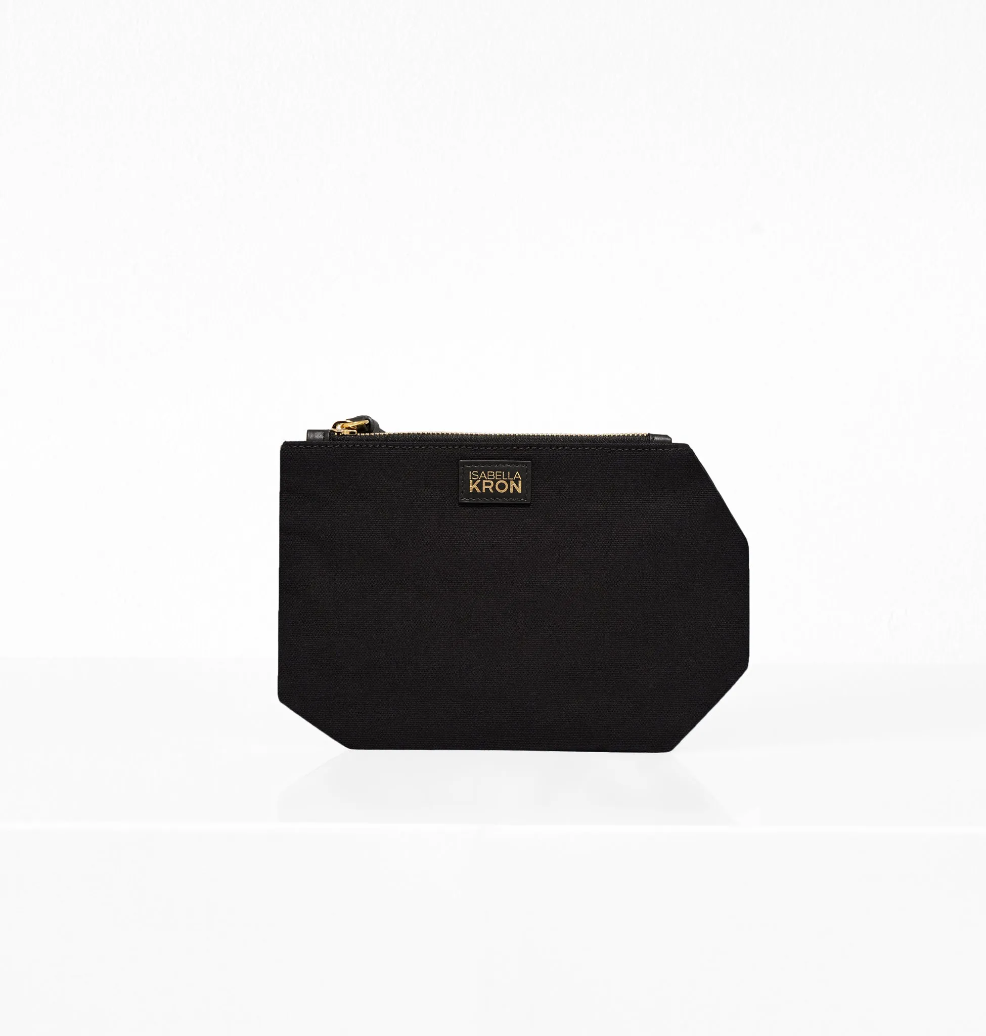 K CLUTCH CANVAS BLACK