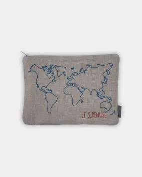 Le Sirenuse Linen Pouch Natural