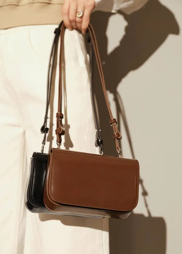 Leather Flap Crossbody Bag