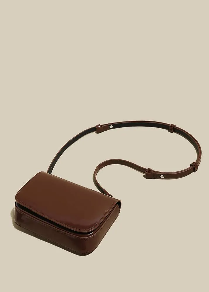 Leather Flap Crossbody Bag