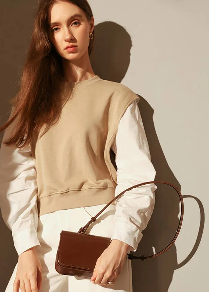 Leather Flap Crossbody Bag