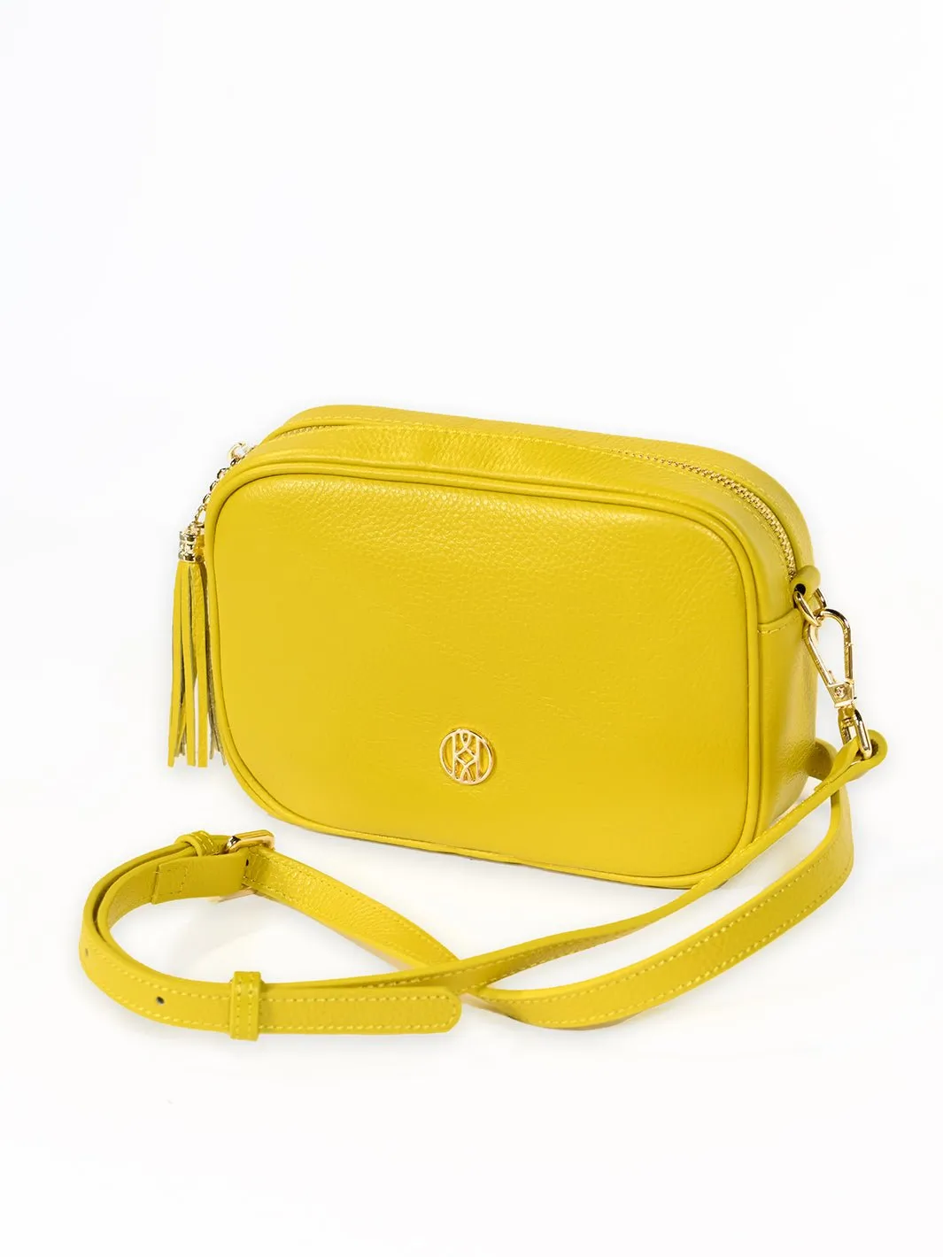 Leather Side Bag Mustard