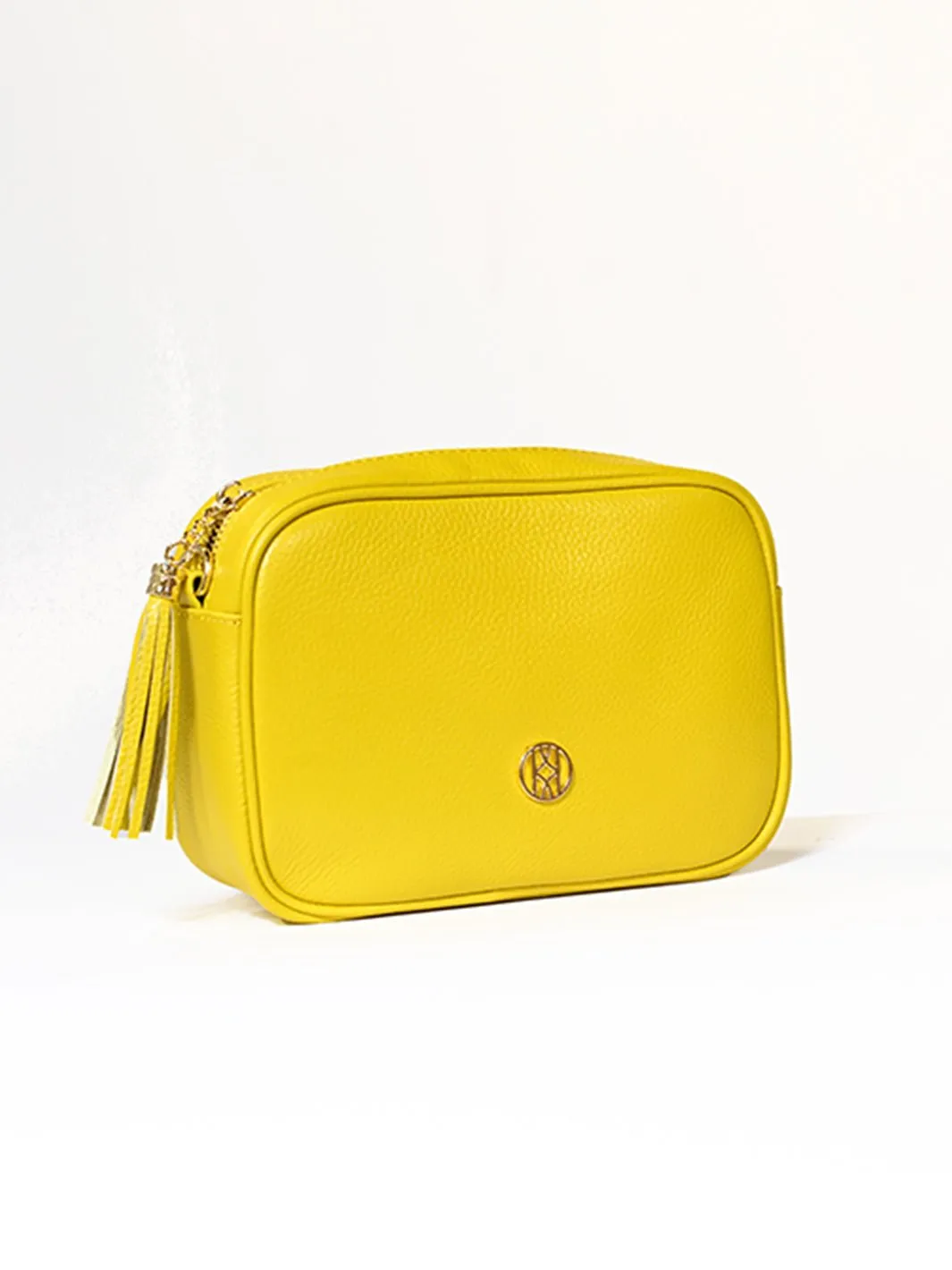 Leather Side Bag Mustard