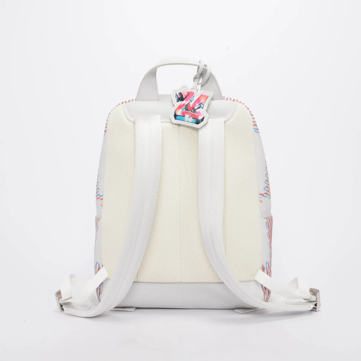 Louis Vuitton White Damier Spray Leather Racer Backpack