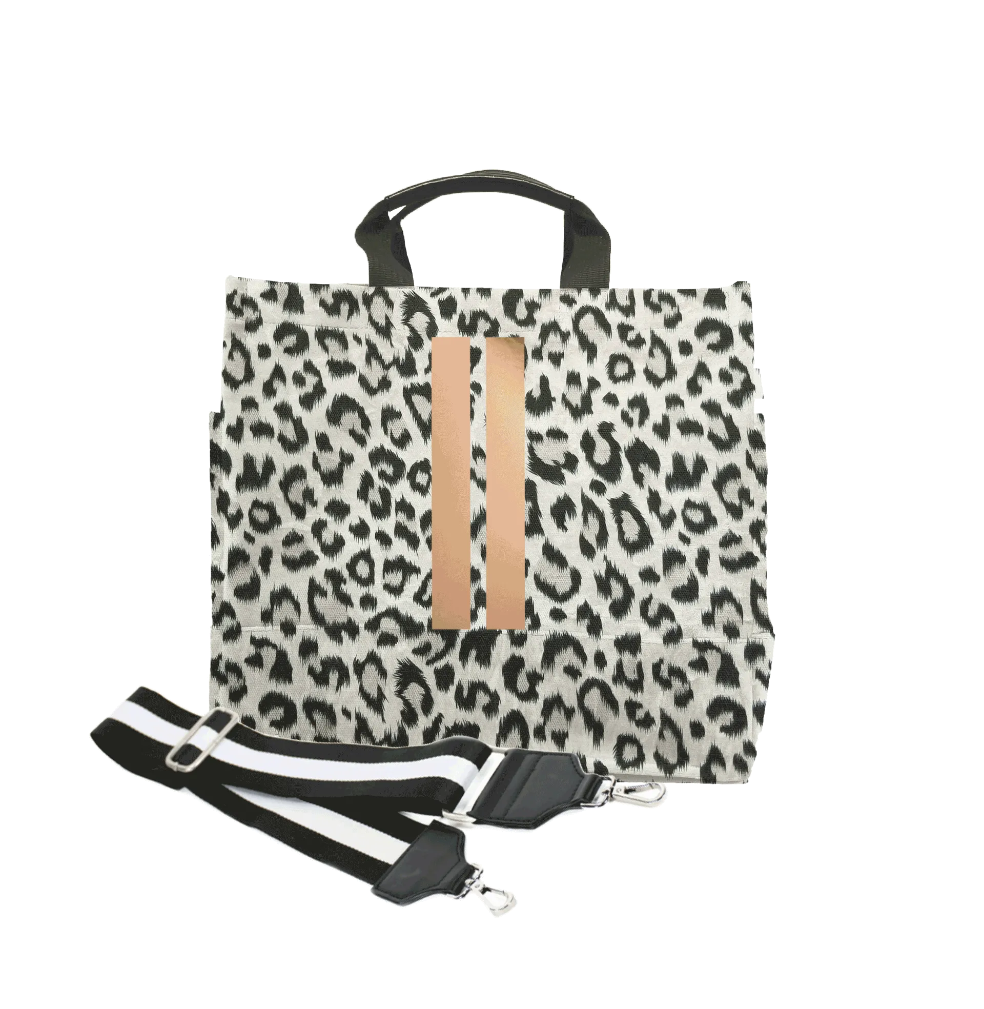 Luxe North South Bag in Leopard